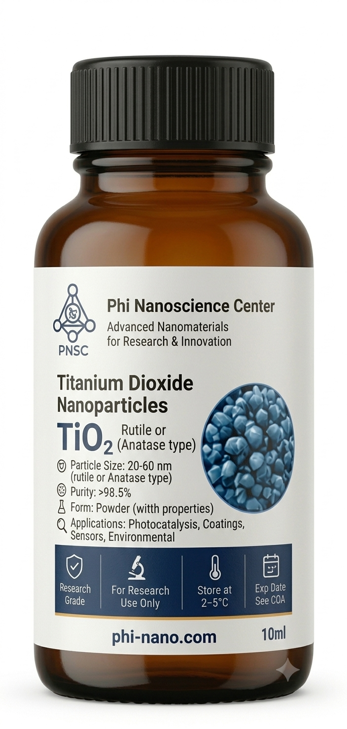 Titanium Dioxide Nanoparticles (TiO₂ NPs) powder 1 gr